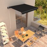 Maison Chic Ročno zložljiva tenda - Senčniki 300x250 cm antracitna, (22041438) | Shoptok.si