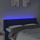  Posteljno vzglavje modro 163x16x78/88 cm blago, (20936296) | Shoptok.si