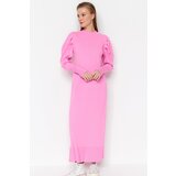 Trendyol Pink Fitted Rib Plain Knitwear | Shoptok.si