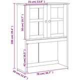  Gornji dio za komodu VIGO 78 x 30 x 100 cm od masivne borovine | shoptok.hr