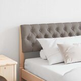 vidaXL Tapecirani uzglavlje Sivo-smeđa 180 cm Čvrsto borovo drvo | shoptok.hr