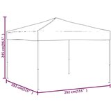 vidaXL Zložljiv vrtni šotor rdeč 3x3 m | Shoptok.si