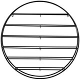 PT LIVING Crni zidni metalni držač za boce vina broj boca 12 kom 80x80x9 cm Redondo – | shoptok.hr