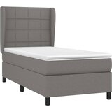  s oprugama i madracem tamnosivi 90 x 190 cm od tkanine | shoptok.hr