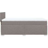 vidaXL Box spring postelja z vzmetnico taupe 90x190 cm blago | Shoptok.si