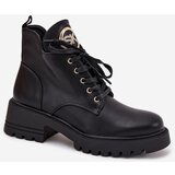Boto Warm Ladies Ankle Boots with Gold Detail Black Kavirae | shoptok.hr