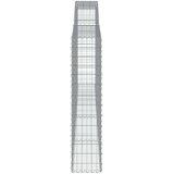  Obokane gabion košare 2 kosa 400x30x140/160 cm pocinkano železo | Shoptok.si