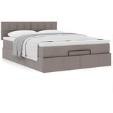  Krevet s otomancem i madracem, taupe boja, 140x190 cm, tkanina | shoptok.hr