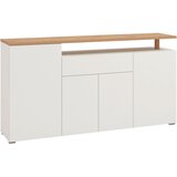 CARRYHOME ŠIROKA KOMODA, bela, hrast artisan Cene