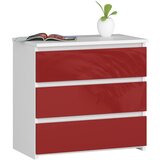 AKORD SZAFKA NOCNA CL3 60 cm PK BIAŁA / CZERWONY POŁYSK, (21736919) | Shoptok.si