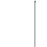  Klizna vrata crna 90 x 205 cm od kaljenog stakla i aluminija | shoptok.hr