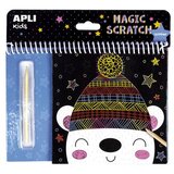 Apli Magic Scratch Winter čarovniški zvezek z zimskimi vzorci | Shoptok.si