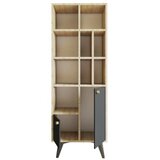 Woody Fashion Polica 60x170x30cm Antracit-Hrast | Eponuda.ba