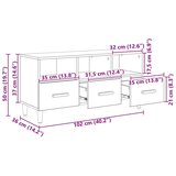 TV omarica s predalom Oreh 102 x 35,5 x 50 cm Konstruiran les, (5000137141) | Shoptok.si