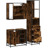  3-dijelni set kupaonskog namještaja boja hrasta drveni | shoptok.hr