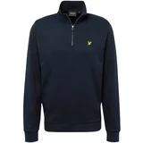 Lyle & Scott Sweater majica mornarsko plava / žuta