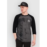 Horsefeathers Global Raglan Majica z dolgimi rokavi black / tie dye Cene