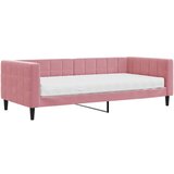 vidaXL dnevna postelja z vzmetnico roza 90x200 cm žamet, (20882115) | Shoptok.si