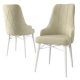 Hanah home set 4 stolice neta cream white Cene