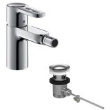 Hansgrohe Metropol S 85 Chrome baterija (slavina) za bide sa odlivnim ventilom sifona pop-up 14264000 | ePonuda.com
