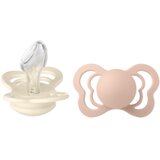 Bibs Couture Silicone Size 1: 0+ months duda Ivory / Blush 2 kos | Shoptok.si