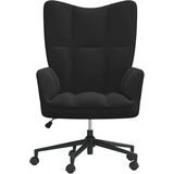  Stol za sproščanje črn žamet, (20934797) | Shoptok.si