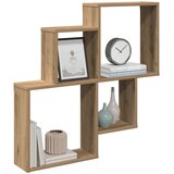  Zidna polica Artisan hrast 80x15x78,5 cm izrađeno drvo | shoptok.hr