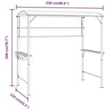  Sjenica s krovom 220 x 110 x 200 cm krem | shoptok.hr