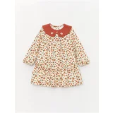 LC Waikiki Baby Girl Dress with a Long Sleeve, Baby Collar