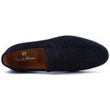 Duca di Morrone Slips on Leone - Suede Blue Modra Cene