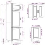 vidaXL Set kuhinjskih elementa od 8 dijelova "Kalmar" izrađeno drvo | shoptok.hr