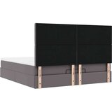 vidaXL Otomanski okvir kreveta s madracem sivi 160x200cm umjetna koža | shoptok.hr