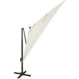  Konzolni suncobran sa stupom i LED svjetlom 300 cm boja pijeska | shoptok.hr