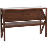 Light & Living Pomoćni stol sa staklenom pločom stola u prirodnoj boji 41x119 cm Yuki – Cijene