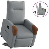  Naslonjač na podizanje od tkanine svjetlosivi | Eponuda.com