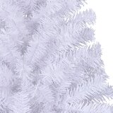 Umjetna polovica božićnog drvca sa stalkom bijela 240 cm PVC | Eponuda.com