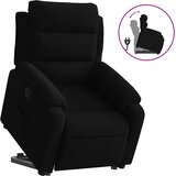  Naslonjač na podizanje crni baršunasti | shoptok.hr