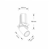 Dawn led svetiljka V324 12W 3000K dim crna | ePonuda.com