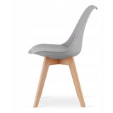  Garnitura Kvadratnog Stola 80x80 Sonoma Hrast + 4 Sive MARK Stolice | shoptok.hr