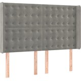  box spring s madracem LED svjetlosivi 140x190 cm baršun | shoptok.hr