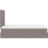 vidaXL Otomanski posteljni okvir z vzmetnico taupe 120x190 cm blago, (21609047) | Shoptok.si