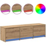 TV omarica z LED Umetni hrast 140 x 34 x 40 cm Konstruiran les, (5000202741) | Shoptok.si