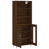  Visoka komoda boja hrasta 69 5x34x180 cm od konstruiranog drva | shoptok.hr