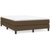  s oprugama i madracem tamnosmeđi 140 x 190 cm od tkanine | shoptok.hr