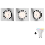 Philips komplet 3x LED RGBW prigušiva ugradno stropno svetlo DONEGAL 1xGU10/4,8W/230V+DO Cene