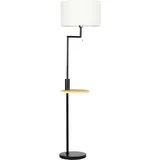 talna svetilka jeklo, bambus, lan 40D x 40Š x 170V cm belo, (5000242757)