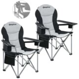 KingCamp Stol za kampiranje Simpsons KC2008, črn/siv, 2 kosa | Shoptok.si