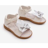 EVENTO Children's Sandals With Bow Velcro Fastening White Wistala | Shoptok.si