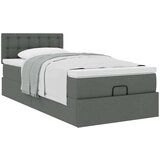 vidaXL otomanski okvir kreveta s madraca tamnosivi 80x200cm od tkanine | shoptok.hr