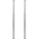  2 Teleskopske Noge za Stol Nehrđajući čelik 710 mm-1100 mm | shoptok.hr